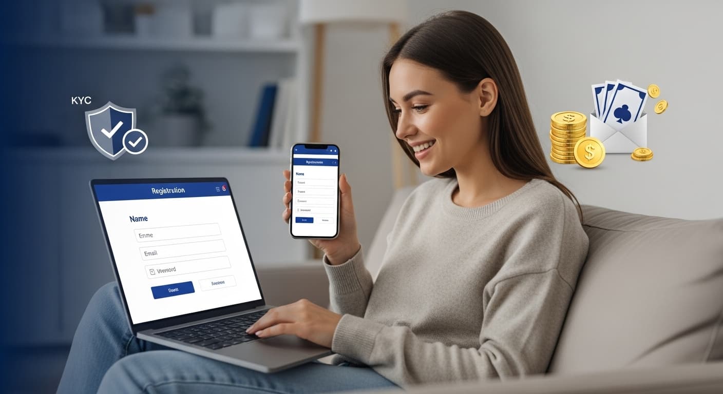 Cách đăng ký tại một sòng bạc trực tuyến: Hướng dẫn từng bước image
